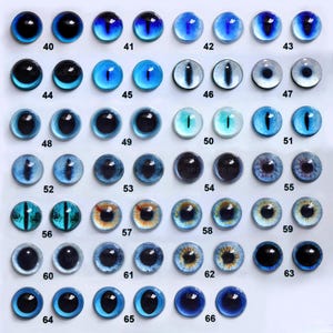 Realistic blue cat eyes Dragon eyes felted toy eyes creature felting animals stuffed toys  Glass eyes for toys glass cabochons flat bottom