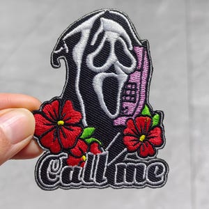 Scream patch Horror movie patch Fun patch Cute patch Gift for horror movie lover Scream horror movie iron-on patch Gift for friend jacket