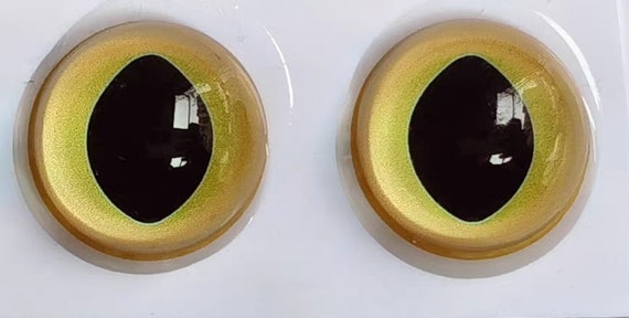 Yellow Cat Eyes Cat Yellow Eyes Glass Eye for Toys Felted Cat