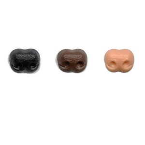 Black safety nose 2pcs Dog nose with washers  toy safety nose dog plastic nose pink dog nose brown nose for dog amigurumi puppy plushie