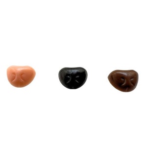 Mini dog nose 5pcs Tiny plastic noses Black dog nose felted toy pink brown nose for bear small tiny nose animal amigurumi stuffed toy diy