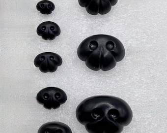 Black plastic nose Dog nose with washers felted toys doll noses felting animals triangular nose safety nose for toys puppy nose bichon nose