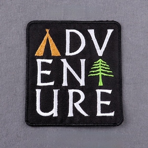 Abenteuer Aufnäher Reisen Patch Wandern Wandern Camping Kleines Geschenk für Reisende Koffer Aufnäher für Rucksack Aufnäher für Jacke zum Aufbügeln