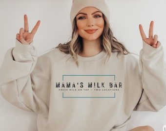 Breastfeeding Sweatshirt Breastfeeding Shirt Breast Feeding Shirt Mamas Boobery Gift For New Mom Milk Bar Breastfeeding Mama Tee