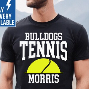 Personalized Tennis Dad Shirt for Game Day Shirts Custom Tennis Dad Gift Tennis Shirt for Men with Team Name Custom Tennis T Shirt