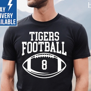 Personalized Football Dad Shirt for Game Day Shirts Custom Football Dad Gift Football Shirt for Men with Team Name Custom Football Tshirt