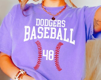 Custom Baseball Shirt for Baseball Mom Shirts for Game Day TShirt Baseball Comfort Colors for Women with Team Name Personalized Baseball