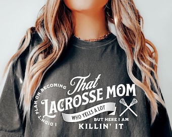 Lacrosse Shirt for Lacrosse Mom Graphic Shirts for Lacrosse Team High School Lacrosse Tshirt for Women Game Day Tee