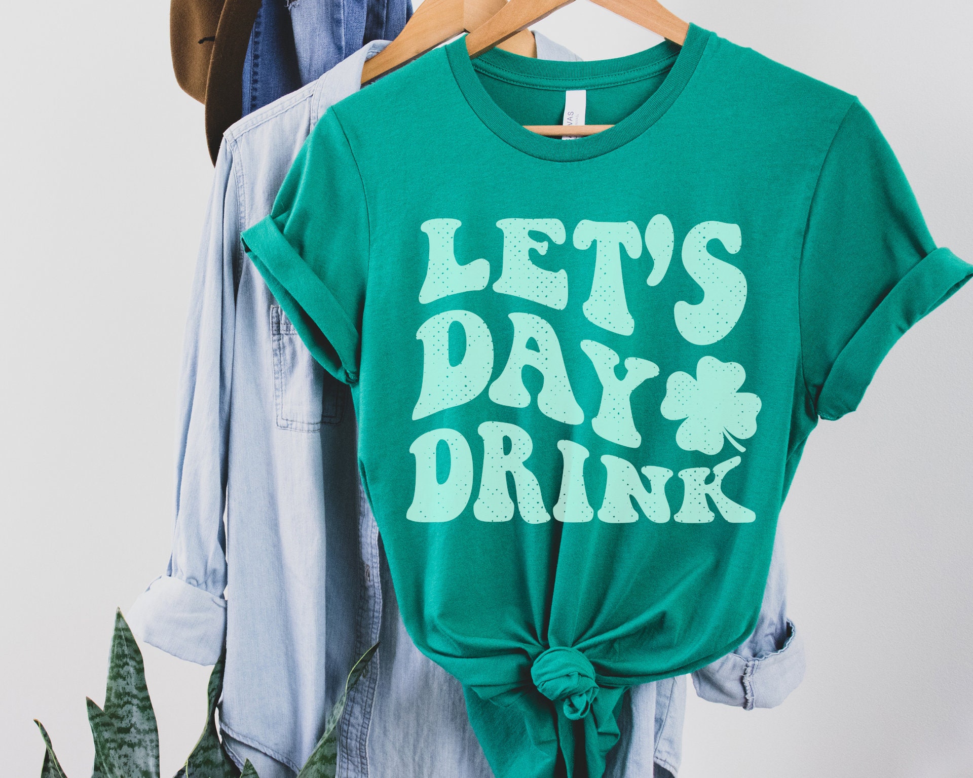 let's day drink st patricks shirt
