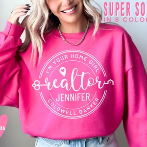 Realtor Sweatshirt for Real Estate Agent Personalized Shirt for Realtor Gift Real Estate Shirt Realtor Tshirt Real Estate Agent Closing Gift image 1