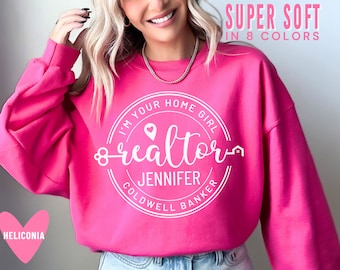 Realtor Sweatshirt for Real Estate Agent Personalized Shirt for Realtor Gift Real Estate Shirt Realtor Tshirt Real Estate Agent Closing Gift