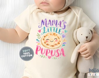Mama’s Little Pupusa Baby ONESIE® Foodie Onesies® Salvadoran Baby Outfit Hispanic Pupusa Shirt for Baby Girl