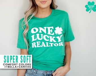 St Patricks Day Realtor Shirt Saint Patricks Day Shirt for Real Estate Agent Gift One Lucky Realtor Shirts Saint Patricks One Lucky Realtor