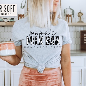 Mama&#39;s Milk Bar Shirt Breastfeeding T-Shirt Funny Breastfeeding Tee Baby Shower Gift Gift For New Mom Milk Bar Breastfeeding Mama Tee
