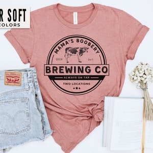 Breastfeeding Shirt Mamas Boobery New Mom Gift Breast Feeding Shirts Breastfeeding Brewery Mama TShirt Mother’s Day Gift for Wife Daughter