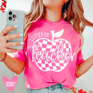 Lutheran Teacher Shirt Lutheran School Teacher Shirts Teacher Appreciation Gifts for Lutheran Cute Retro Teacher Tee Elementary Tshirt