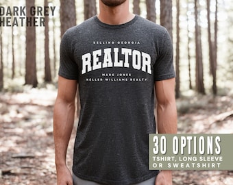 Men's Realtor Shirt For Men Personalized Real Estate Shirt Male Realtor Marketing Realtor T-Shirt Closing Gift Man Realtor Shirts