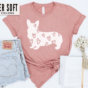 Corgi Mom Shirt Gift for Corgi Lover Shirts Corgi Mama Tshirt Dog Mom Tee Mother's Day Corgi Gifts for Women Coffee and Corgis