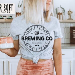 Breastfeeding Shirt Mamas Boobery New Mom Gift Breast Feeding Shirts Breastfeeding Brewery Mama TShirt Mother’s Day Gift for Wife Daughter