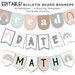 Editable Bulletin Board Banners, Customizable on Canva, Printables, Rainbow Bunting, Classroom Banner 