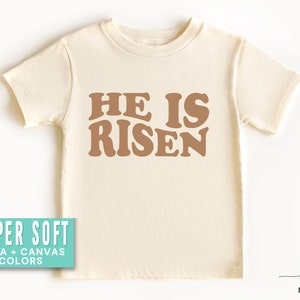 He is Risen Christian Easter Shirt for Kids Easter Celebration Tee for the Kids Children Gift Youth Toddler Easter Christian Tshirts Gift