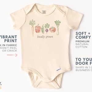 Locally Grown Baby ONESIES® Funny Onesie® for Baby Locally Grown Funny Shirt image 3