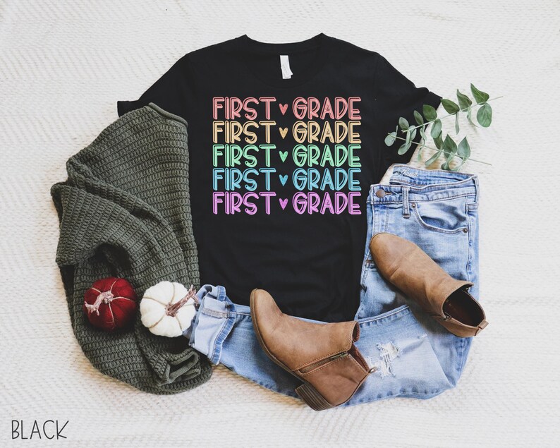 First Grade Shirt First Grade Teacher Shirt First Grade - Etsy