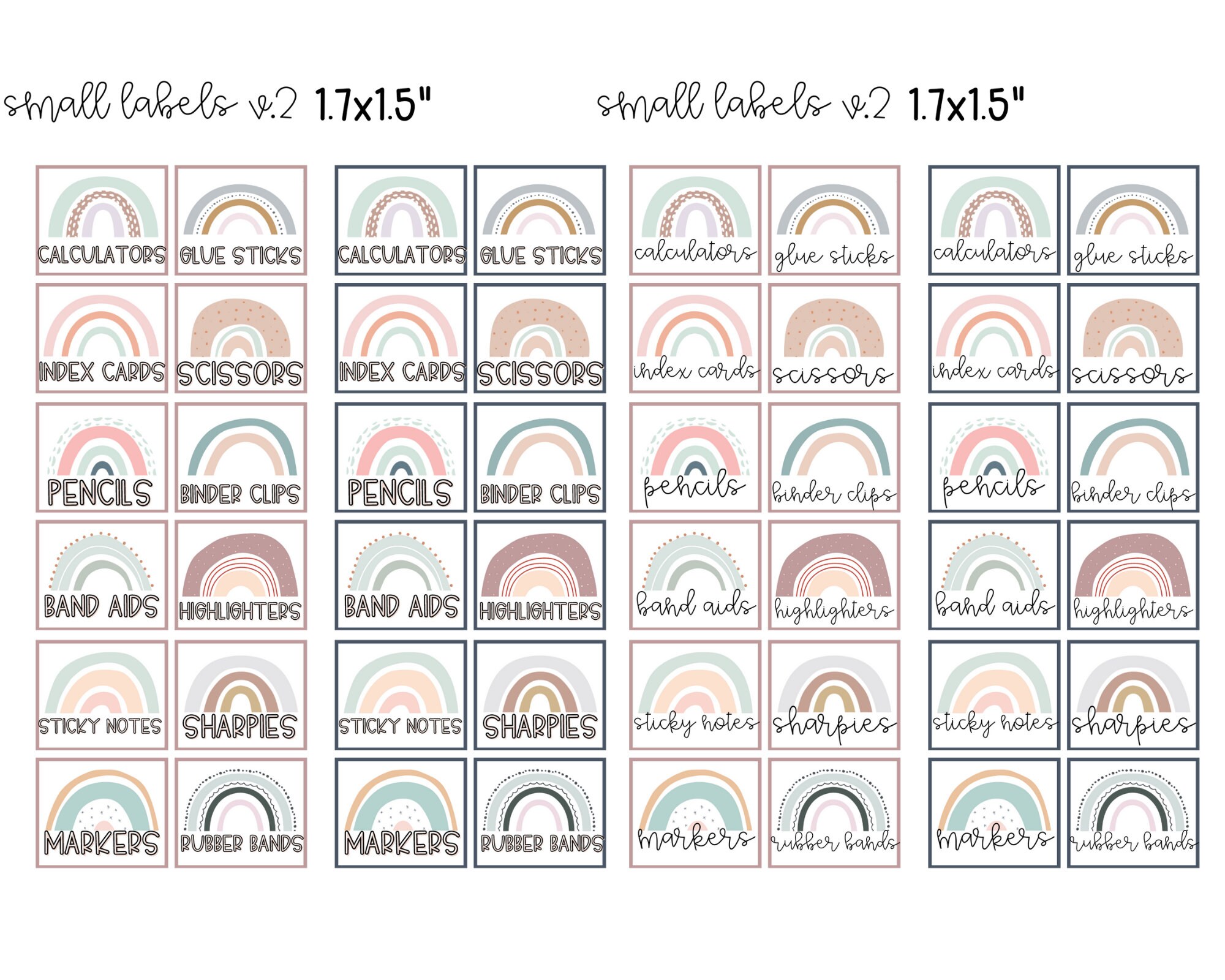 Book band sticky labels