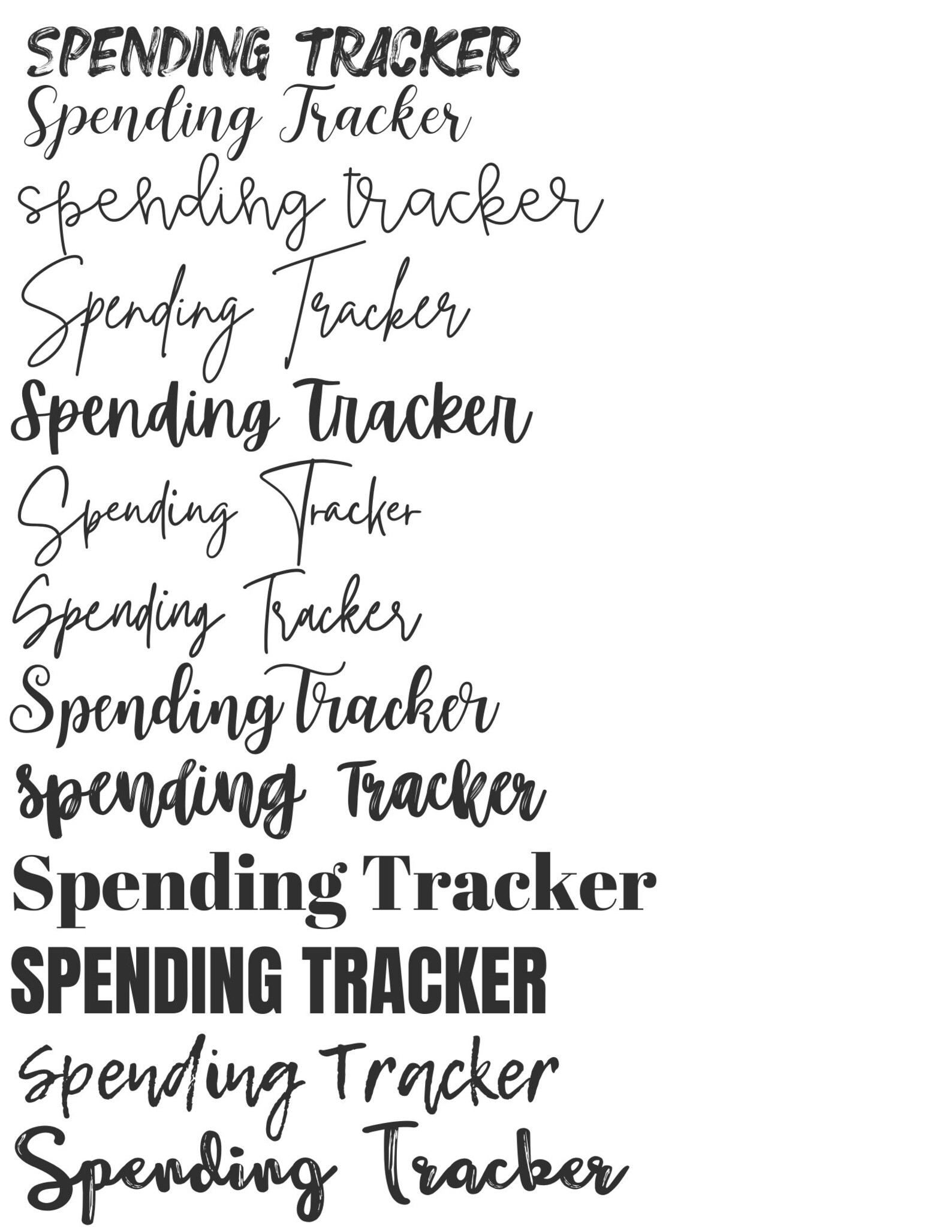 Customizable Spending Tracker Budgeting Printable Expense Etsy Customizable spending tracker budgeting printable expense etsy
