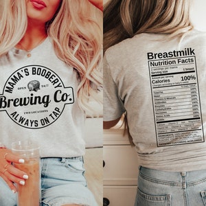Mamas Boobery Shirt Breastfeeding Shirt Mamas Brewery Mommas Boobery Funny Breastfeeding Shirt Breast feeding New Mom Gift Mama Shirt