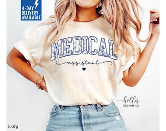 Medical Assistant Shirt Comfort Colors CMA RMA Floral T-Shirt Nurse Appreciation Gift for Medical Assistant Nursing Life Gift