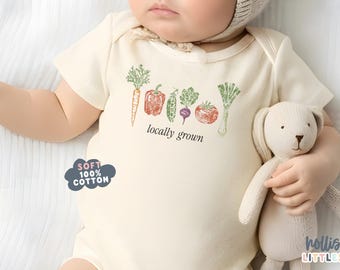 Locally Grown Baby ONESIES® Funny Onesie® for Baby Locally Grown Funny Shirt