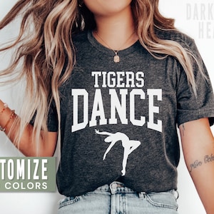Custom Dance Shirt for Dance Mom Shirts for Dance Coach Shirt Name Tshirt High School Dance Team T Shirt for Women Gift for Dance Coach Gift