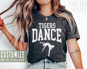 Custom Dance Shirt for Dance Mom Shirts for Dance Coach Shirt Name Tshirt High School Dance Team T Shirt for Women Gift for Dance Coach Gift