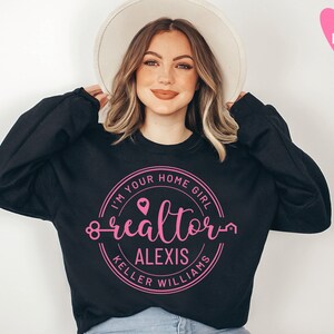 Realtor Sweatshirt for Real Estate Agent Personalized Shirt for Realtor Gift Real Estate Shirt Realtor Tshirt Real Estate Agent Closing Gift image 4