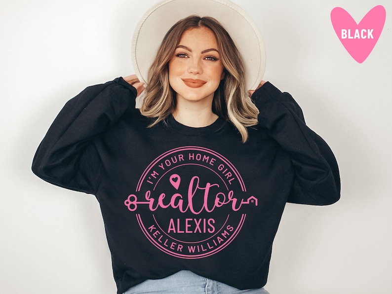 Realtor Sweatshirt for Real Estate Agent Personalized Shirt for Realtor Gift Real Estate Shirt Realtor Tshirt Real Estate Agent Closing Gift image 4