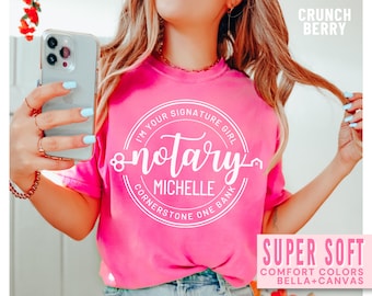 Notary Shirt Notary Marketing Notary Public Tshirt Notarization Expert Gifts Real Estate Closing Gift Custom Notary Tee