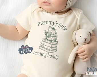 Mommy's Little Reading Buddy Baby ONESIES® Cute Mother's Day Onesie® for Baby Reading Shirt