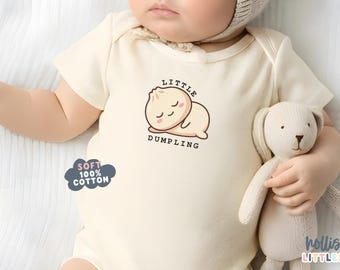 Little Dumpling Baby ONESIE® Foodie Baby Onesies® Pregnancy Announcement Dimsum Dumpling Onesie