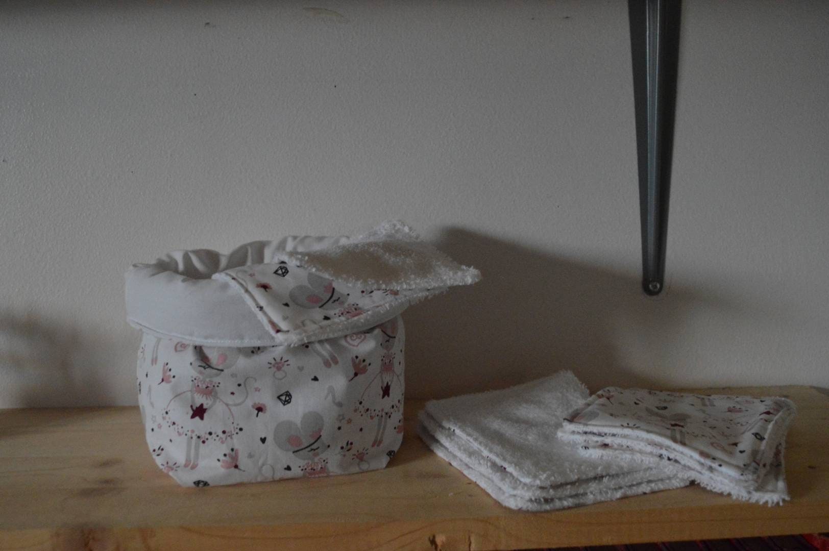 Panière, Lingettes Lavables Ballerina