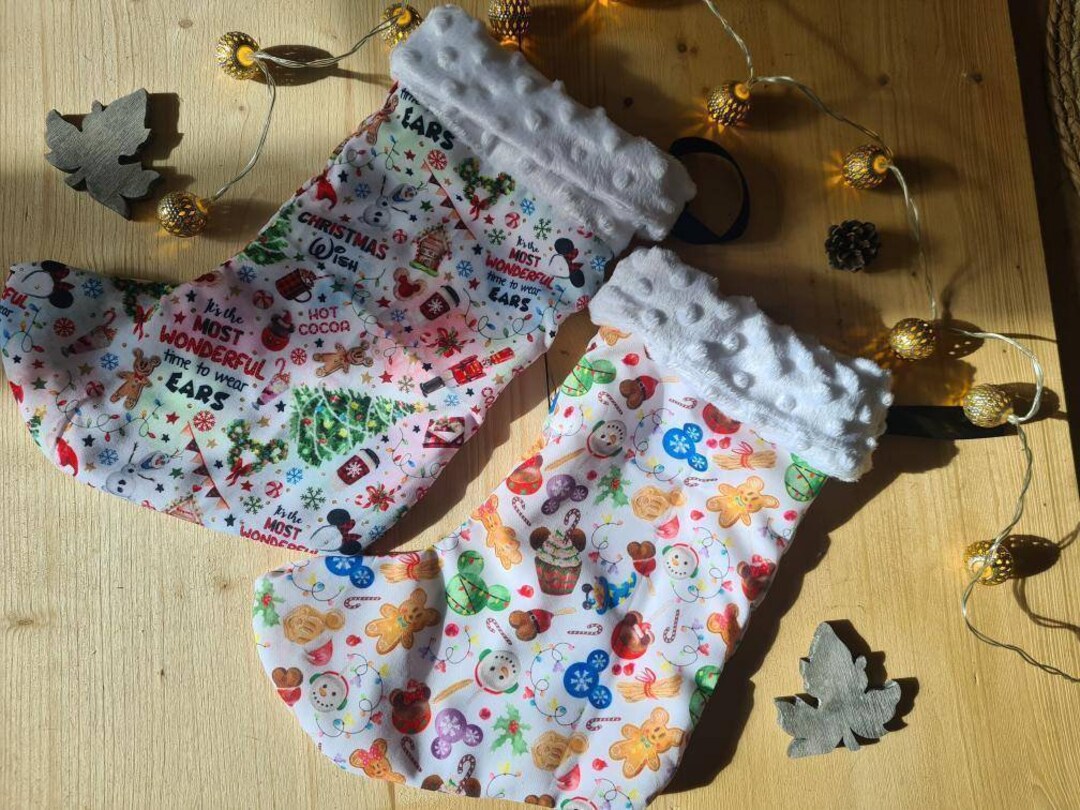 Disney Christmas Socks Etsy