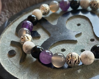 Demisexual Crystal Flag Bracelet, Pride Flag Bracelet