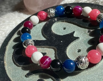 Genderfluid Pride-kristallen armband