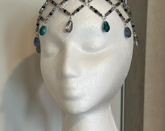Sirene oproep zwarte jaspis kralen juliet pet, handgemaakte sieraden voor elegant cadeau