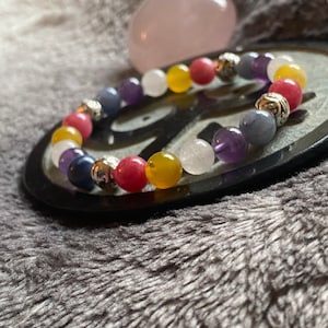 Bigender Flag Crystal Bracelet, Pride Flag Bracelet