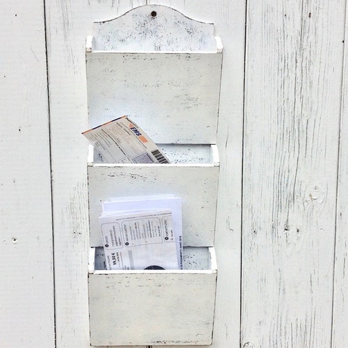 White Entryway Mail Organizer Wall Holder Wood - Wooden Wall Mount Mail Organizer White Entryway Mail Organizer Wall Holder Wood - Wooden Wall Mount Mail Organizer