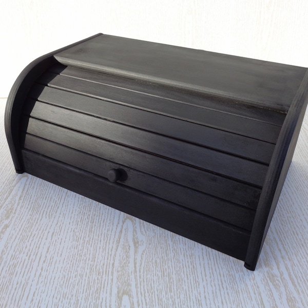 Wooden Bread Box Etsy