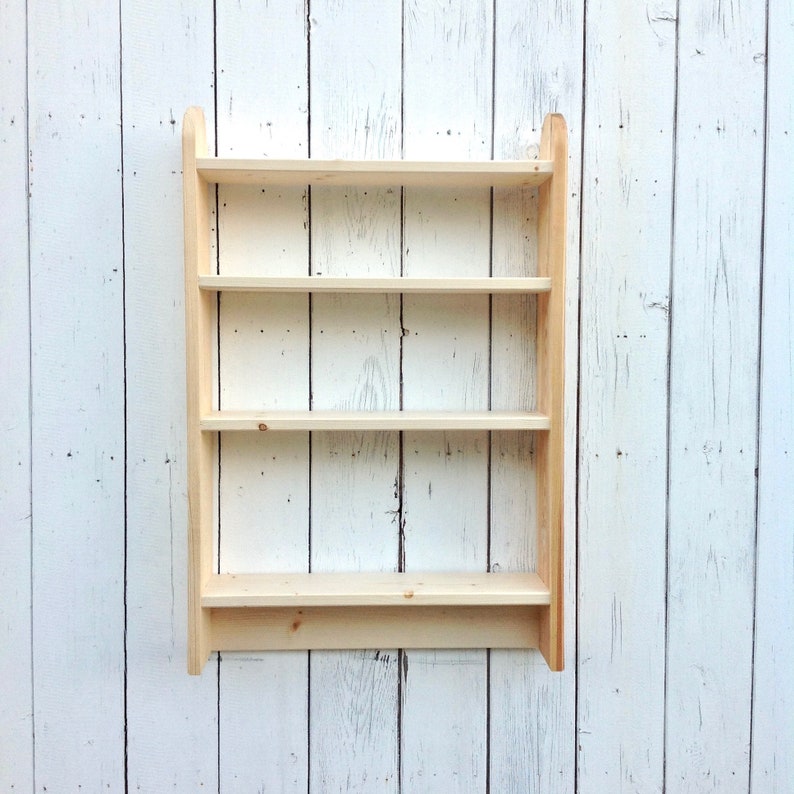 Wall wooden shelves shelving unit unfinished pine wood shelf Etsy
