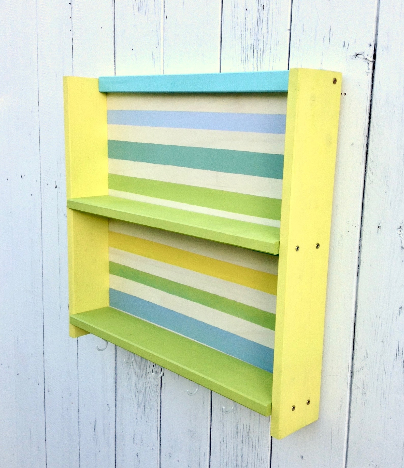 Colorful Unique Shelves Shelving Unit Kids Room Wall Shelf Etsy