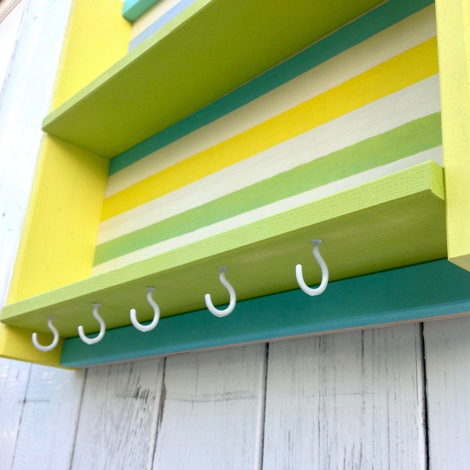 Colorful Unique Shelves Shelving Unit Kids Room Wall Shelf Etsy